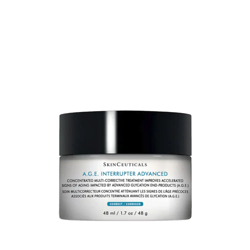 SkinCeuticals - A.G.E. Interrupter Advanced, 48g. soin multicorrecteur concentré atténuant les signes de l'âge précoces associés aux produits terminaux avancés de glycation.