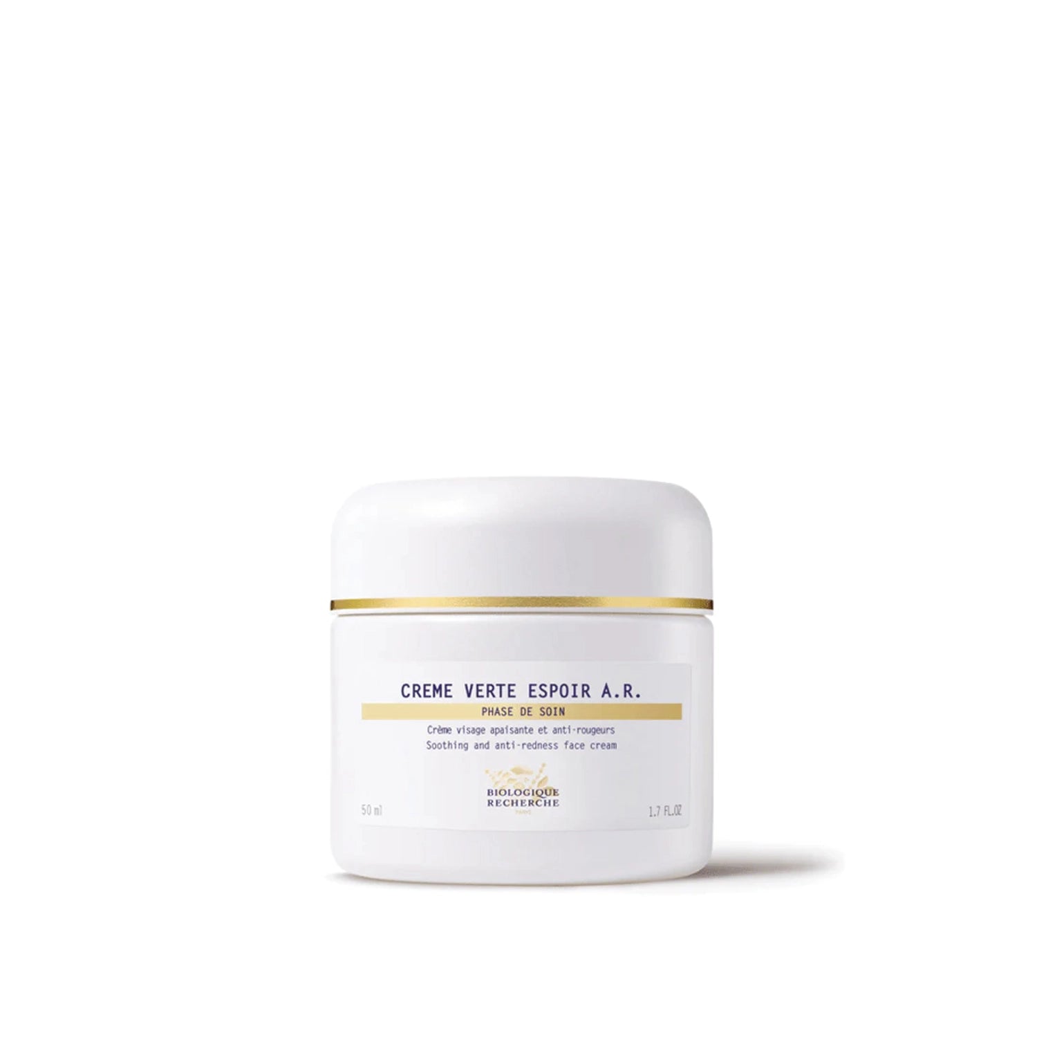 Biologique Recherche - Crème Verte Espoir A.R., 50ml. Crème visage apaisante et anti-rougeurs.