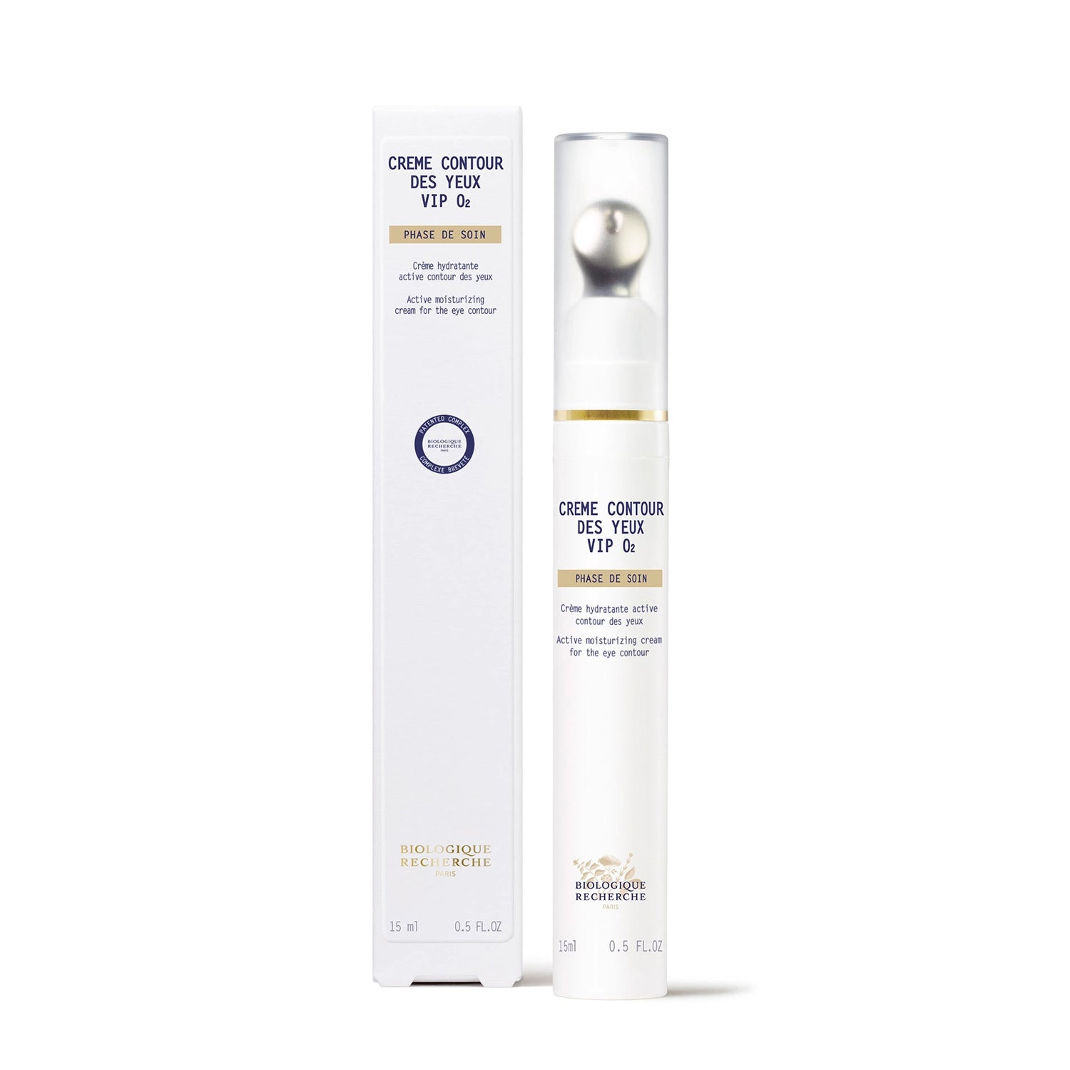 Crème contour des yeux VIP O2 par Biologique Recherche. Crème hydratante active contour des yeux.