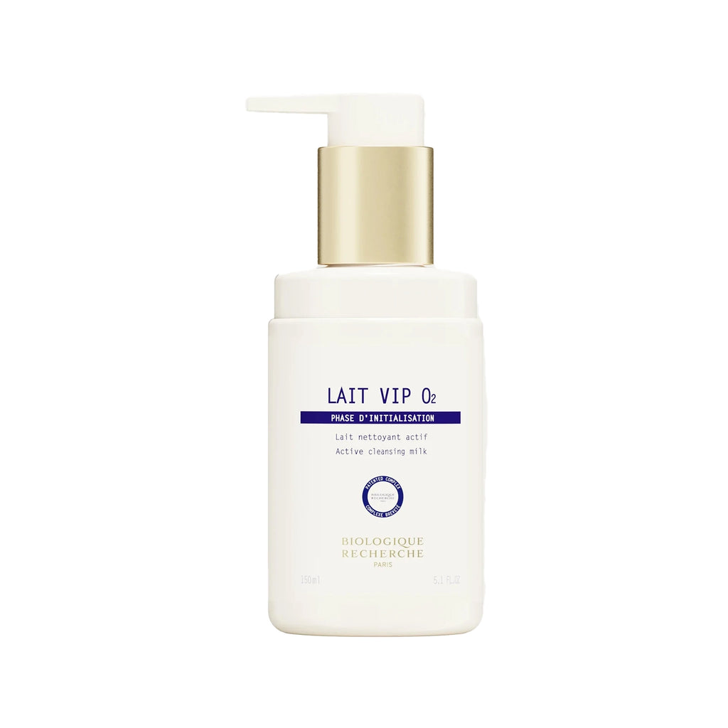Lait VIP O2, lait nettoyant actif par Biologique Recherche.