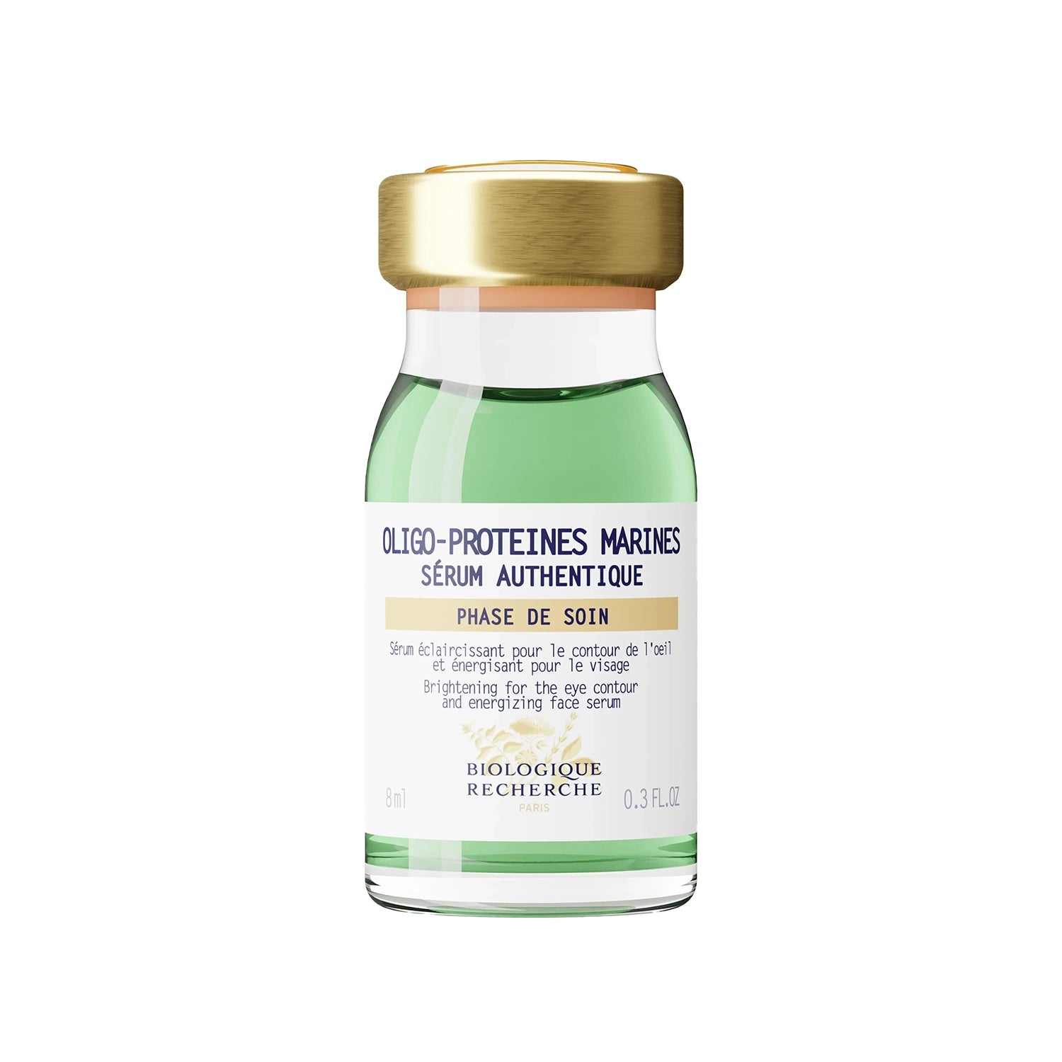 Sérum Authenthique Oligo-Proteines Marine, serum éclaircissant pour le contour de l'oil et énergisant pour le visage par Biologique Recherche