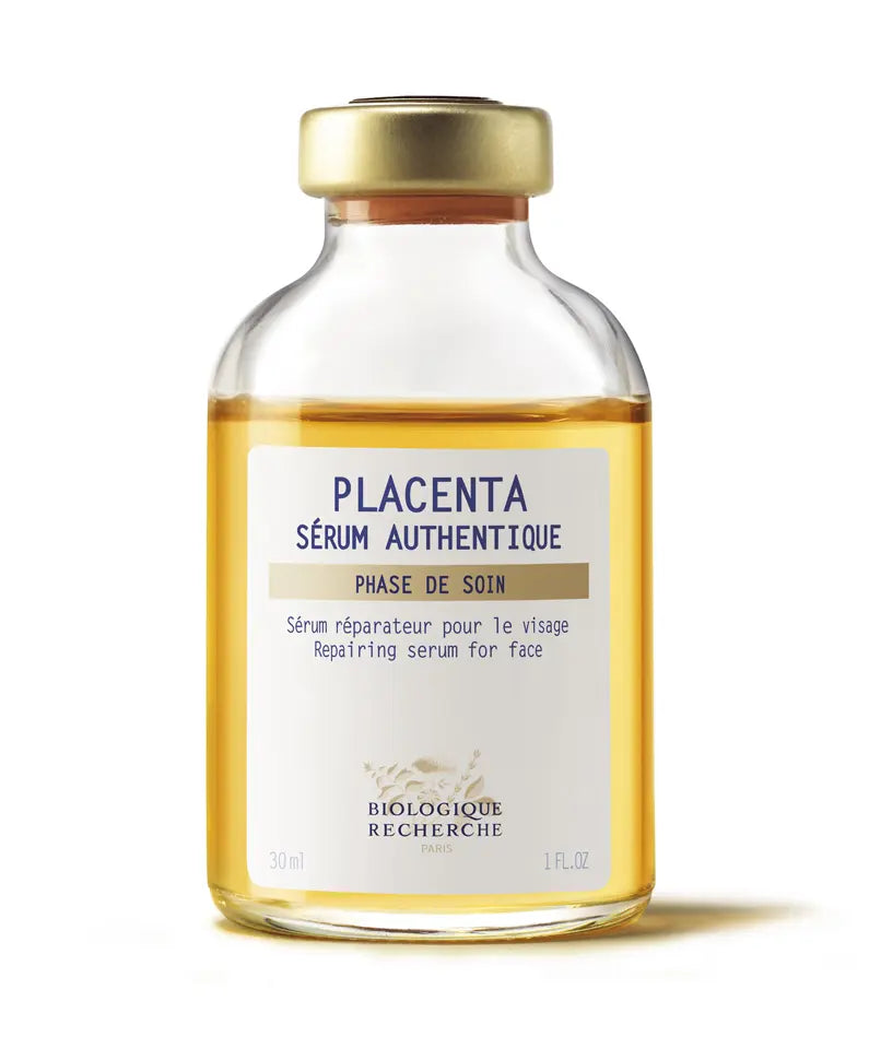 Placenta, Sérum Authentique, Sérum réparateur pour le visage par Biologique Recherche.
