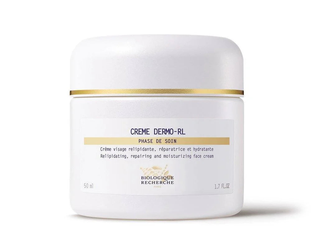 Creme Dermo-RL, crème visage relipidante, réparatrice et hydratante, 50ml, par Biologique Recherche.